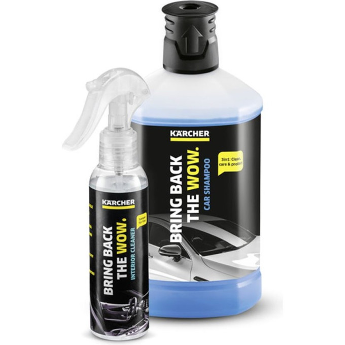 Автомобильный шампунь KARCHER «3 в 1» 1 л + KARCHER SAMPLE RM 651 для чистки салона