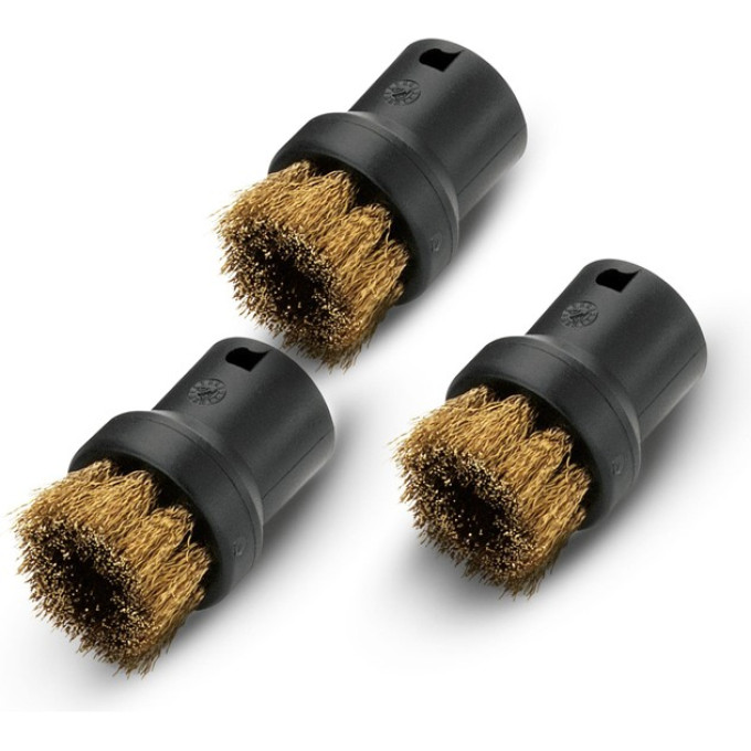 Комплект круглых щеток KARCHER с латунной щетиной для пароочистителей SC, SI